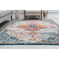 thumbnail image 5 of Harper HY50P Vivid Beauty Abstract Vintage Blue Area Rug, 5'3" x 7'0", 5 of 5