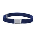 thumbnail image 1 of 1 Ensemble Ceinture Élastique Simple Design Enfants Garçons Filles Garçons Boucle Ajustable Taille Extensible Réutilisable Lavable Jeans Accessoires de Vêtements Bleu Marine, 1 of 8