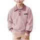 thumbnail image 1 of Odeerbi Camisas de Golf de Chicos y Niñas Con Cuello de Color A Rayas de Manga Larga Uniforme de La Escuela Camisas de Tenis, 1 of 9