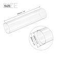 thumbnail image 2 of Plastic Pipe Rigid Tube Clear 2.3"(59mm) ID 2.5"(63mm) OD 14" (350mm) for Lighting, Water Plumbing, 2 of 7