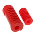 thumbnail image 6 of Universal Motorcycle Gear Front Foot Peg Pedal er Lever Rubber Cover Boot - Red, as described, 6 of 10