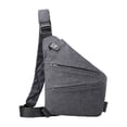 thumbnail image 1 of Hukapapa Bolso cruzado ligero, simple, de gran capacidad, antisalpicaduras, agua, ocio, bolso de hombro íntimo, gris, 1 of 7
