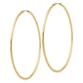 thumbnail image 2 of 14K Yellow Gold Endless Hoop Earrings, 2 of 3