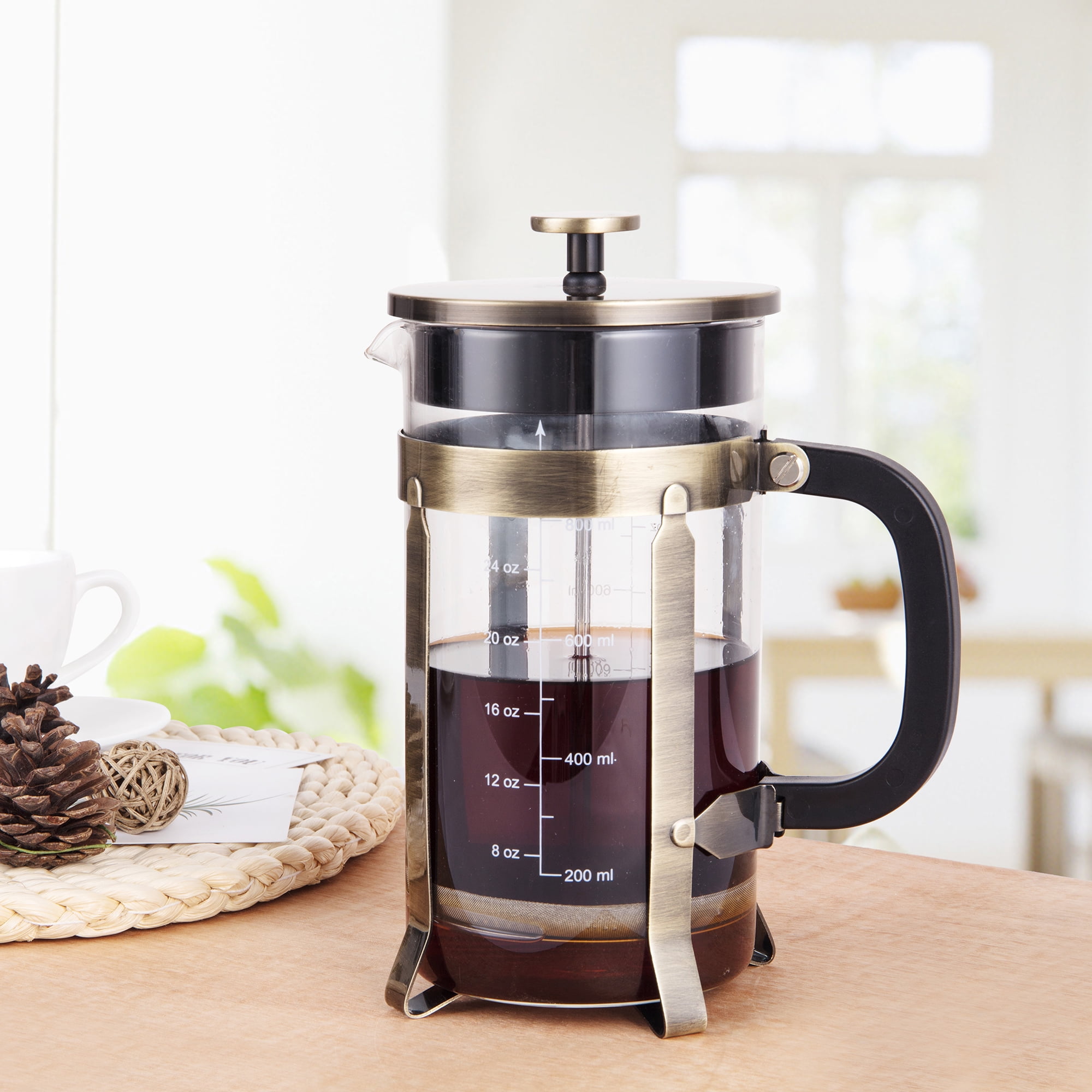 DODOING 8 Cups French Press Coffee Maker Stainless Steel Coffee Press