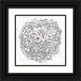 thumbnail image 1 of BoMo 20x20 Black Ornate Wood Framed with Double Matting Museum Art Print Titled - Love Cloud, 1 of 4