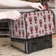 thumbnail image 7 of Goofa Red Lobster With Claws Print Toaster Cover 4 Slice, Four Slice Bread Machine Cover Quilted Toaster Covers Bread Maker Cover Kitchen Appliance Cover, 7 of 7