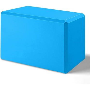 Yoga Block 9x6x4 inches - Premium EVA Foam for Yoga, Pilates, Meditation, and Stretching（Blue）