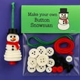 thumbnail image 4 of Aodebiao DIY Christmas Button Ornament Craft Kit for Adults Creative Holiday Activity Snowman Tree Decorations Handmade Festive Gift, 4 of 5