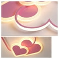 thumbnail image 5 of Heart Shape Ceiling Light LED Chandelier Pendant Lamp for Kids' Bedroom Decor, 5 of 8
