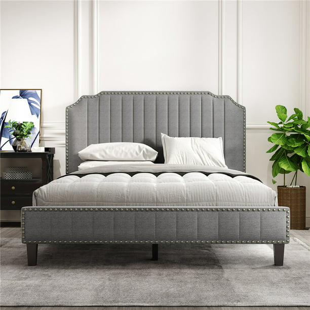 Modern Upholstered Platform Bed, Bed Frames That Require A Box Spring