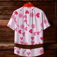 thumbnail image 3 of Ceisia Fashion Unisex Men Women Casual Short Sleeve Printed Turndown Collar Button Gift Shirt, 3 of 9