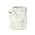 thumbnail image 6 of DecMode 8" Antique Style Distressed Cream Ceramic Vase with Handles, 6 of 9