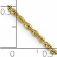 thumbnail image 5 of 14K Yellow Gold 1.50mm D/C Rope With Lobster Clasp Chain (24 X 1.5) Made In Peru 012l-24, 5 of 5