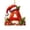 A, variant on LEFXSMR Christmas Letter Ornaments, Red Initial Ornaments with Santa Hat Gift, Letters Christmas Decorations for Christmas Tree Party Supplies, D