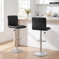 thumbnail image 2 of Gymax Bar Stools Set of 2 Adjustable Swivel Barstools w/Back & Footrest for Kitchen, 2 of 9