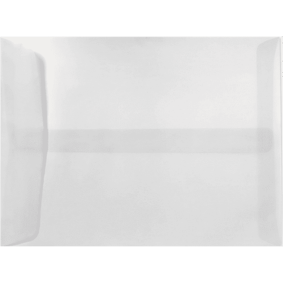 LUXPaper 10 x 13 Open End Envelopes, Clear Translucent, 250/Pack