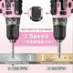 thumbnail image 5 of Taladro inalámbrico WORKPRO 20V rosa 2.0Ah con cargador, 5 of 8