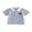 Blue, variant on BemeyourBBs Toddler Baby Boys 4th of July Shirt Fourth of July Outfit Baby Boy Patriot Independence Day Clothes Collared Waffled Stripe Bird American Flag Embroidery Short Sleeve Summer Tee Shirt Top