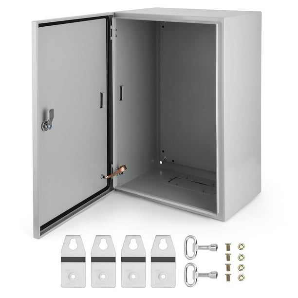 Yeshouse caja eléctrica de acero IP66, a prueba de agua y polvo, con cerradura y placa de montaje, ideal para conexiones eléctricas en proyectos de interior o exterior