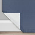 thumbnail image 5 of Eclipse Draft Stopper Room Darkening Fleece Lined Rod Pocket, Single Curtain Panel, Blue, 40" W x 84" L, 5 of 6