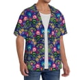 thumbnail image 2 of Disketp Roosters 1 Men's Hawaiian, Shirts Button Down Holiday Beach Shirts-{sizeName}-Medium, 2 of 5