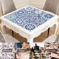 thumbnail image 6 of Traditional Boho Design Rubber Playing Surface for Mahjong 31.5 Inch Square Extra Large Mat with Non-Slip Grip and Quiet Texture for Board Games, 6 of 7