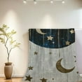thumbnail image 2 of Cozy Black &amp; Golden Moon Star  Throw Blanket - Soft, All Season Flannel for Bed, Sofa, Chair | Perfect for Living Room Decor, 2 of 8