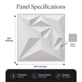 thumbnail image 2 of 19.7" x 19.7" Premium 3D Wall Paneling, 3D Decorative Wall Panels Diamond Design Ceiling (Set of 12), 2 of 5