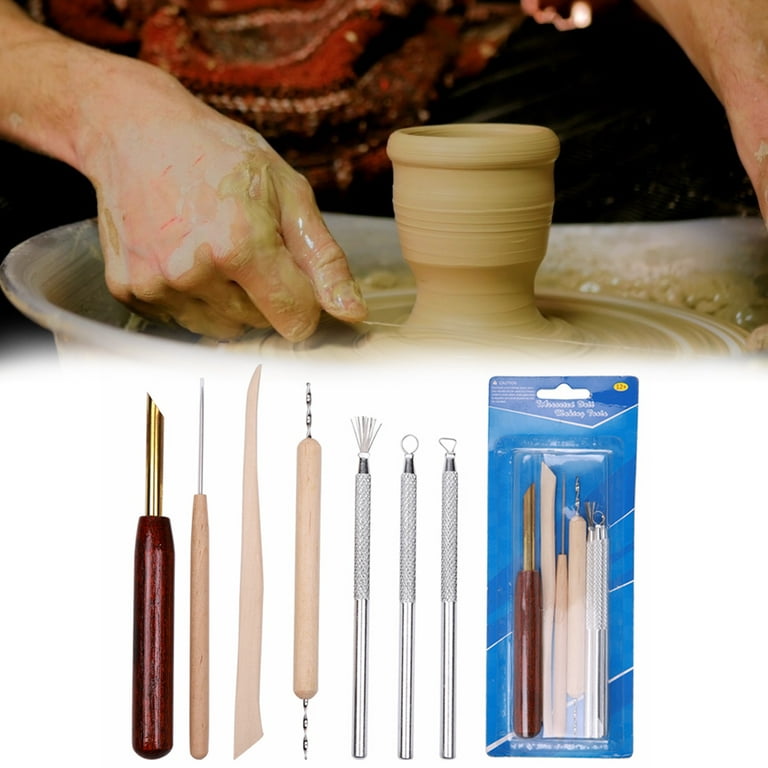 7Pcs Stainless Steel Clay Sculpting Set Wax Ceramic Carving Pottery Tool Kit  DIY