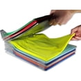 thumbnail image 2 of Estante de almacenamiento de ropa, tabla plegable, tabla plegable, estante de almacenamiento de ropa sin arrugas, pilas rectas y ordenadas, apiladas altas, 2 of 5