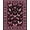 Black Pink, Pattern 7, variant on ODIKA Gothic Vintage Moth Butterfly Ornate Filigree Damask Border Shaped Pet Friendly & Kids Safe Play for Playroom, Bedroom, Reading Nook