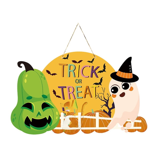 Halloween Decorations 2024 Wall Decor Indoor Outdoor Party Halloween Light Sign, Ghost Festival Party Supplies, Door Sign, Scary Atmosphere, Holiday Decoration, Hanging Decoration(Buy 2 save 10%)