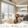 thumbnail image 4 of BERISSA Cordless No Drill No Tools Cellular Shades, Light Filtering Pull Down Window Blinds,White,34" W x 36" H, 4 of 9
