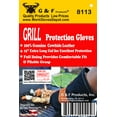 thumbnail image 4 of G & F Products Heat Resistant Leather Gloves 100% Genuine Premium Suede Cowhide for Fireplace and BBQ 1 Pair Regular, 4 of 10
