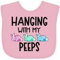 thumbnail image 3 of Inktastic Easter Hanging with My Peeps Pastel Bunnies Boys or Girls Baby Bib, 3 of 4