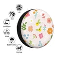 thumbnail image 3 of XMXY Pink Leaf Flowers Blossom Spare Tire Cover, Universal Waterproof Cover for Jeep RV Tire Wheel Protection, 15 inch, 3 of 8