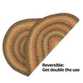 thumbnail image 3 of Country & Primitive Reversible Jute Braided Rug, Timber Trail Gold, Beige & Red 6 x 9' Oval Suitable for Kitchen, Living Room, Bedroom, Vintage Area Rug, Colorful Jute braided Rug For Entryway., 3 of 5