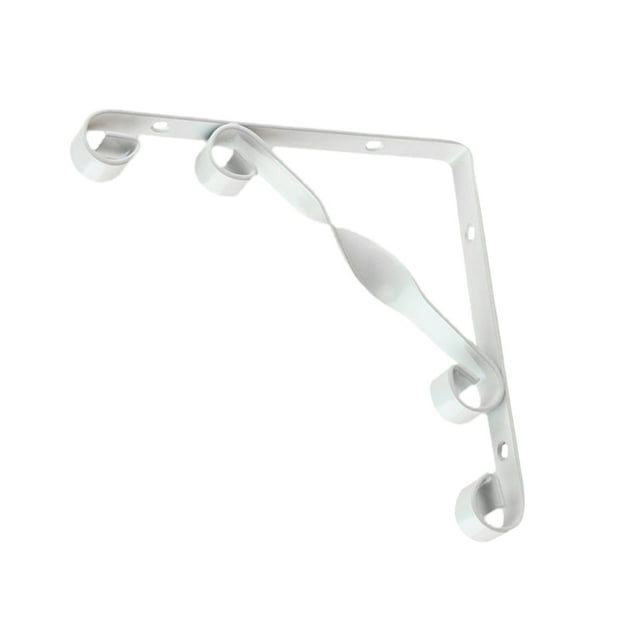 HEALEEP 2pcs Fixture Mounting Bracket Iron Triangle White for Decorators Living Room
