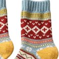 thumbnail image 4 of Wioihee Women's Vintage Geometric Pattern Crew Socks, Retro Printed Mid Calf Socks, Warm Cozy Winter Casual Fashion Socks for Ladies, 4 of 5