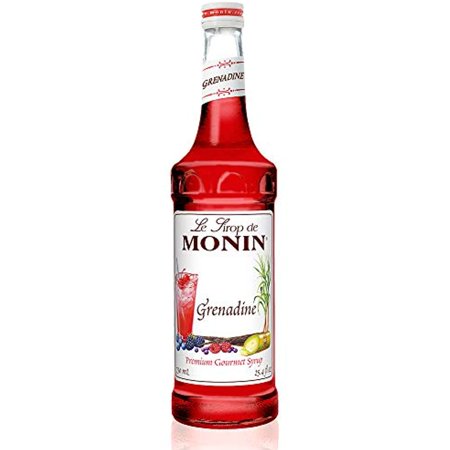 Monin - Grenadine Syrup, Delightfully Sweet, Natural Flavors, Great For Cocktails, Mocktails, Sodas, And Smoothies, Non-Gmo, Gluten-Free (750 Ml)