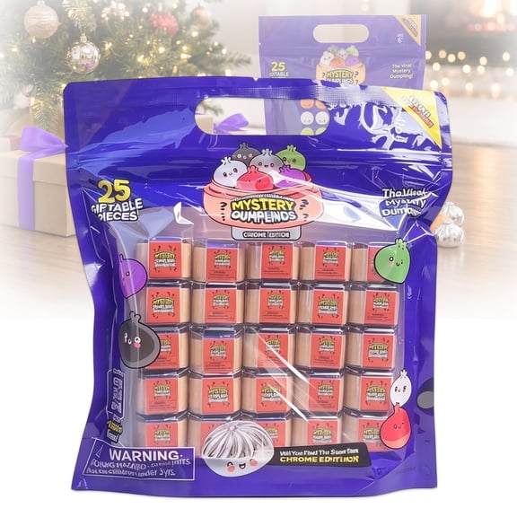 25‑Count Extra Mini Dumplings Squishy Extra Mini Mystery Dumpling Squishy Set Squishy Toys Mystery Dumpling Squishy for Halloween Goodie Bags Classroom Reward Gifts