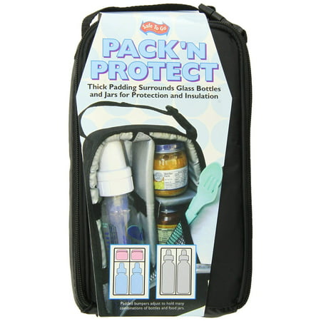 JL Childress Pack 'n Protect 2-Bottle Baby Bottle Cooler Bag, Black ...