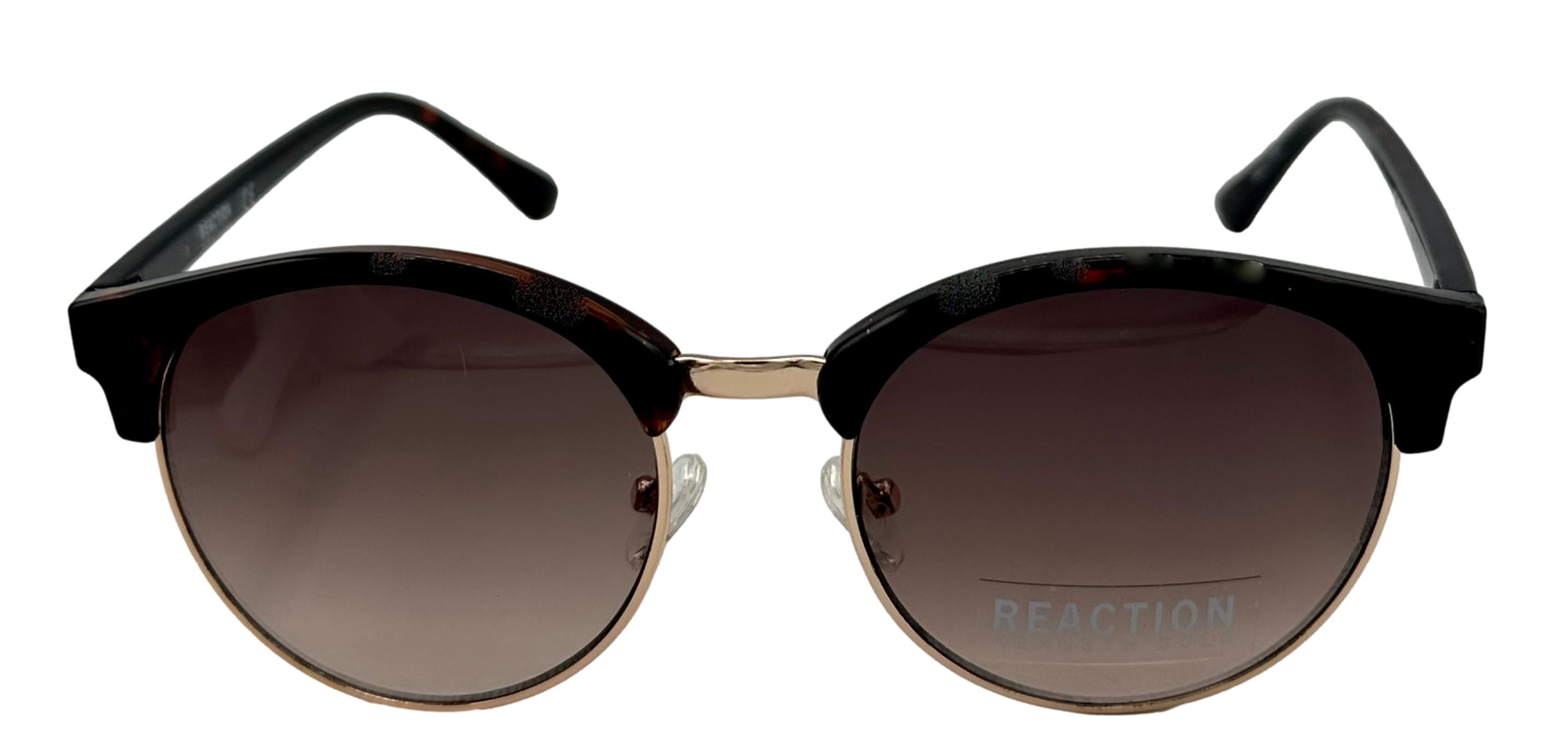 Kenneth Cole Reaction Mens Tortoise Round Plastic Metal Sunglass, KC1409. 52F