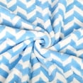 thumbnail image 2 of NC 2 Piece Bath Towel Set, Chevron Pattern Microfiber Soft Fast Drying Towels, Blue, 2 of 5
