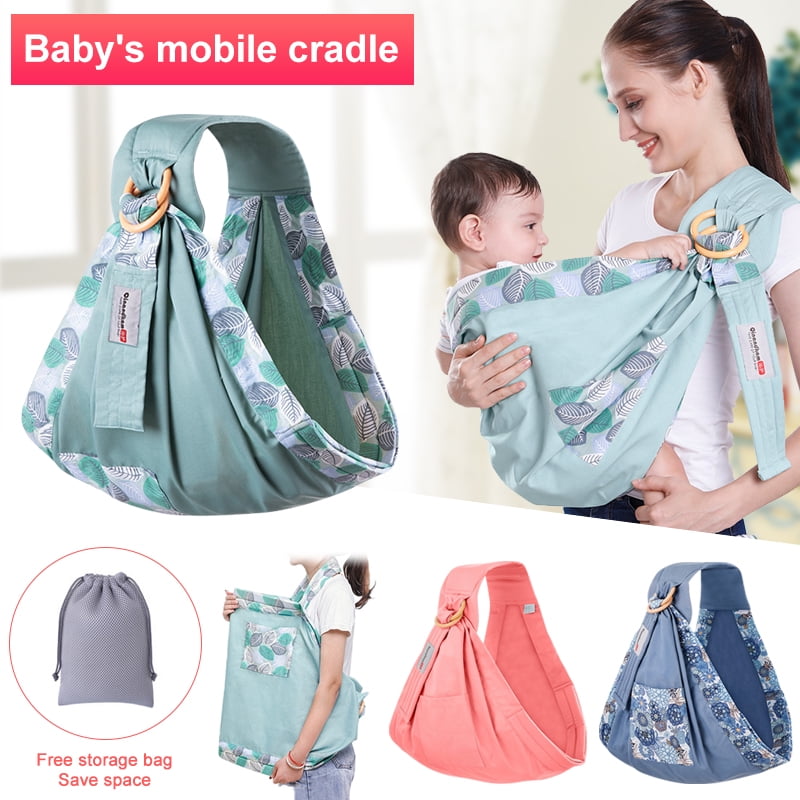 Cute Baby Sling Stretchy Adjustable Wrap Carrier Breastfeeding Cotton Backpack 