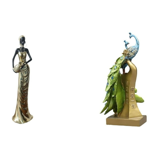 Figura africana, figura de escritorio, estatua de , resina, coleccionable, escultura decorativa creativa, adecuada para regalar, decoración d