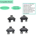 thumbnail image 4 of 4 Pack Interior Sun Visor Hook Clip Interior Sun Visor Hook Clip Bracket Compatible with A1 A3 A4 A5 Q3 Q5#8E0 857 562, 8U0 857 562A (Black), 4 of 5