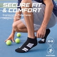 thumbnail image 7 of Mqamex Athletic Low Ankle Socks for Men Running with Arch Support, 6 Pairs Sizes 6-13, 7 of 7