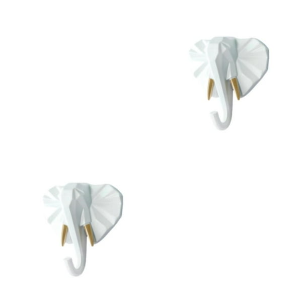 Matsuzay Colgador con forma de animal, color sólido, bolso, abrigo, chaqueta, puerta, gancho trasero Oro Blanco Tipo 2 2Conjunto
