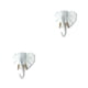 thumbnail image 2 of Colgador de resina Injueey Gancho para gorra de sombrero montado en la pared Oro Blanco Tipo 2 2Conjunto, 2 of 6